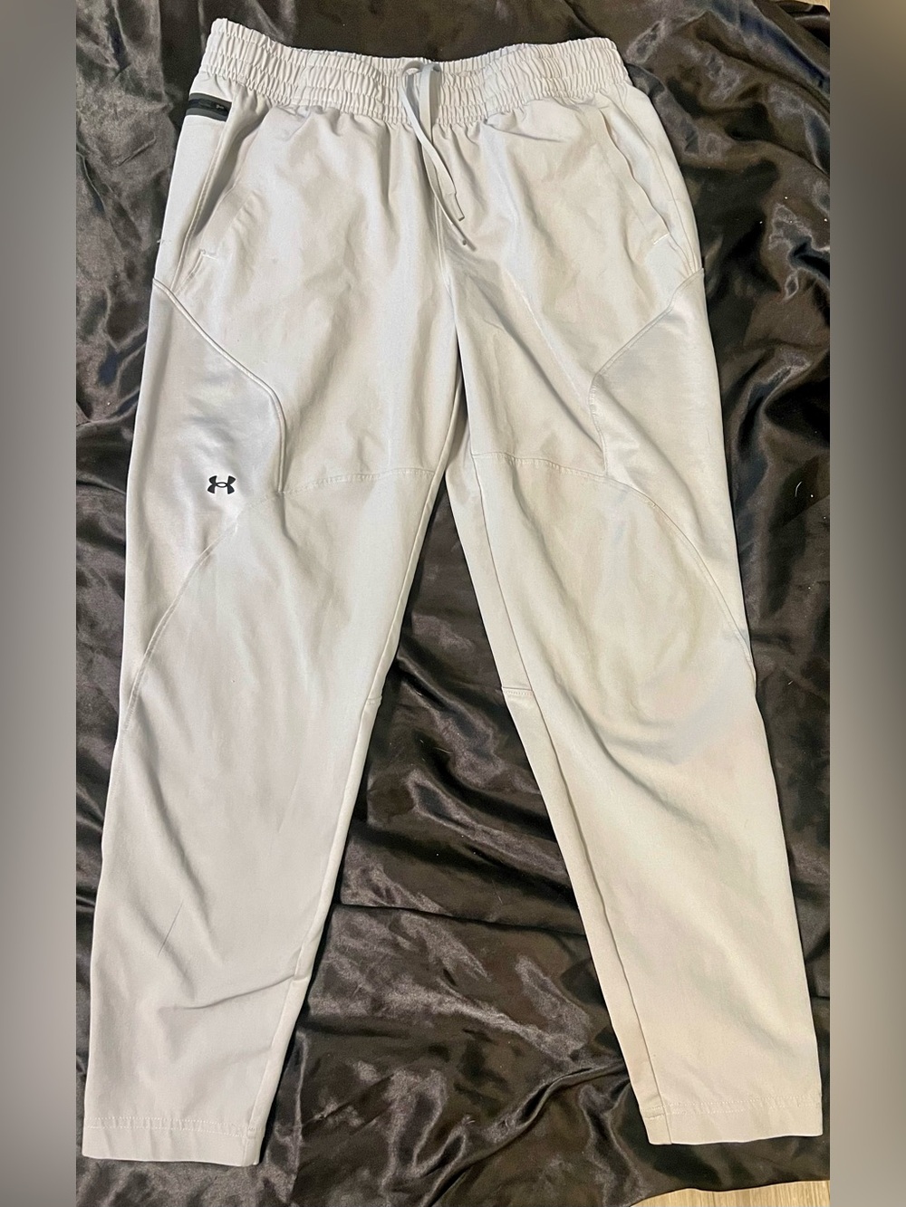 Under Armour Unstoppable Hybrid Pants - Light Gray Tapered Joggers
